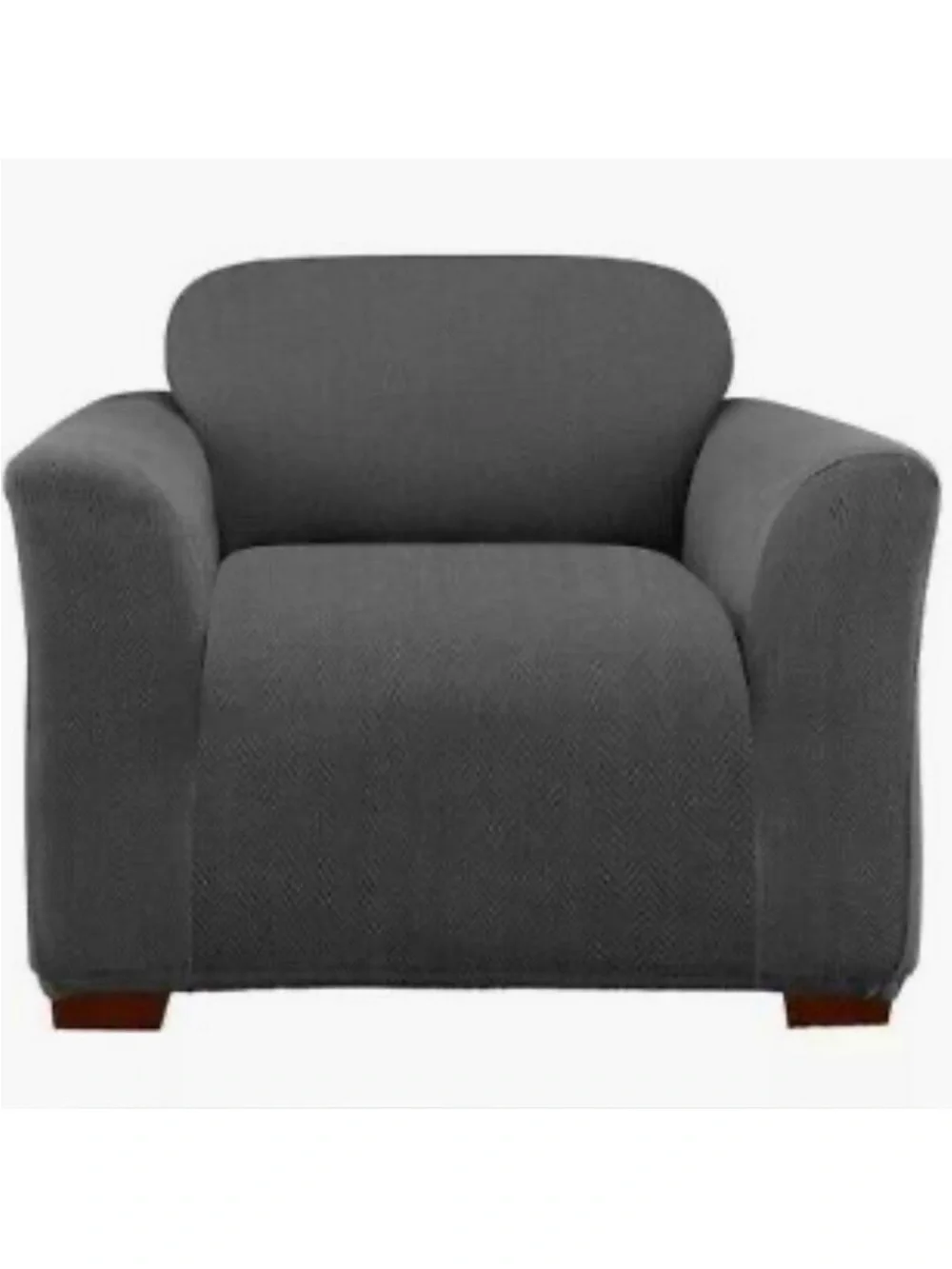 Surefit Modern Chevron 1 Piece Gray Chair Slipcover~NEW!